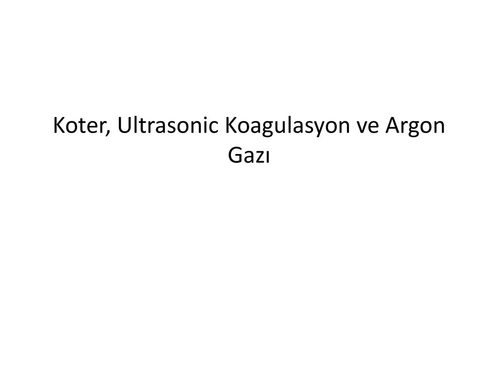 Elektro Cerrah G R Mler Ve Koter Teknoloj S Ppt Indir